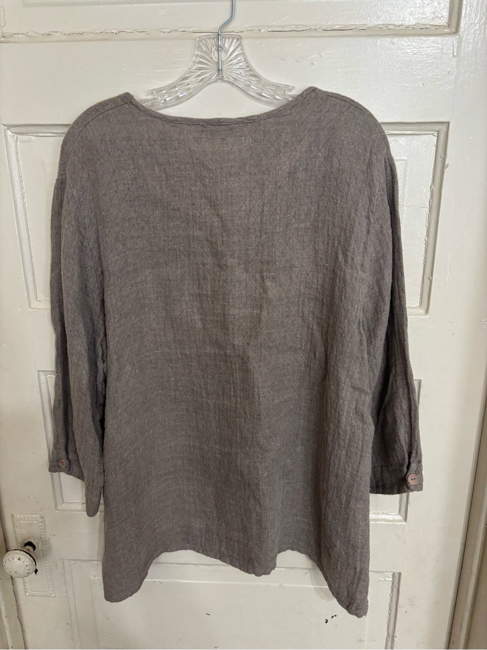 Flax 3/4 sleeved linen tunic size medium - Picture 5 of 5